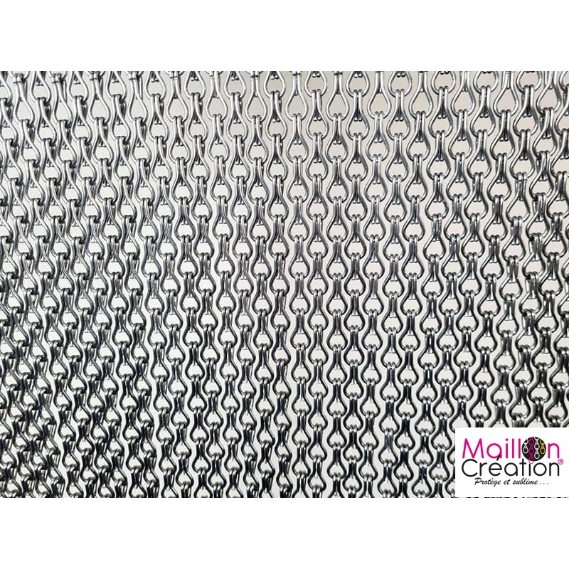 rideau mc en chainette grise