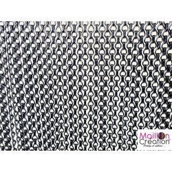 rideau de porte moustiquaire en chaine noir