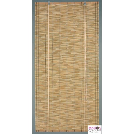 Store Enrouleur En Bambou Naturel Tissé Main | Stores Occultants Pour Intérieur/Extérieur | Personnalisable Taille | Pour Fenêtre, Balcon, Terrasse