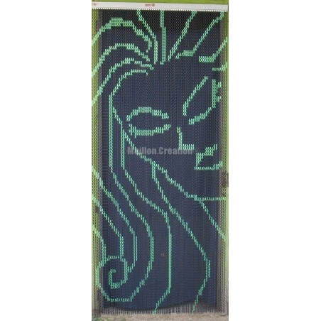 Rideau en maille aluminium