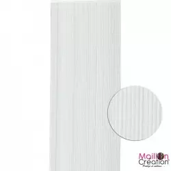 Plastic strap door curtain.