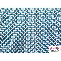 rideau antimouche en chaînes bleu