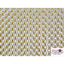 rideau moustiquaire en chaine aluminium jaune