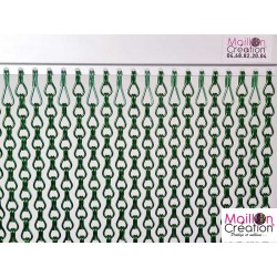 rideau de porte en chaine quinconce vert