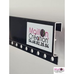 barre noire pour rideau chaîne