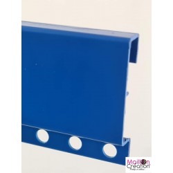barre (tringle) bleu pour réalisation d'un rideau moustiquaire à chainette
