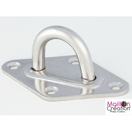 Pontet inox pour voile d'ombrage