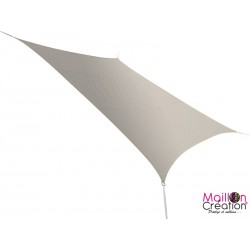 Voile d'ombrage rectangulaire taupe