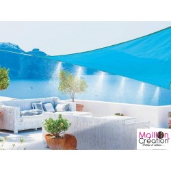 Voile d'ombrage bleu avec brumisateur