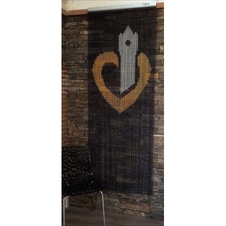 portière chaînette aluminium