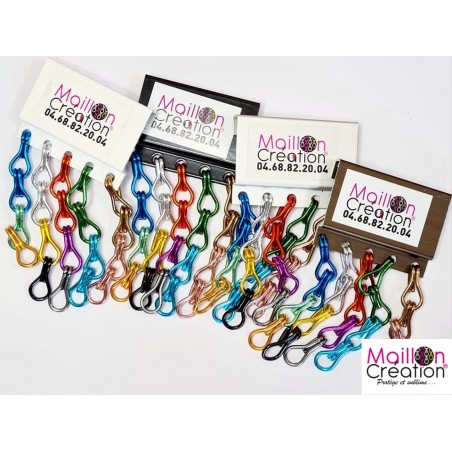 échantillon rideau chainette 4 couleurs de barres au choix