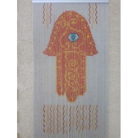 rideau de porte en chaînette aluminium