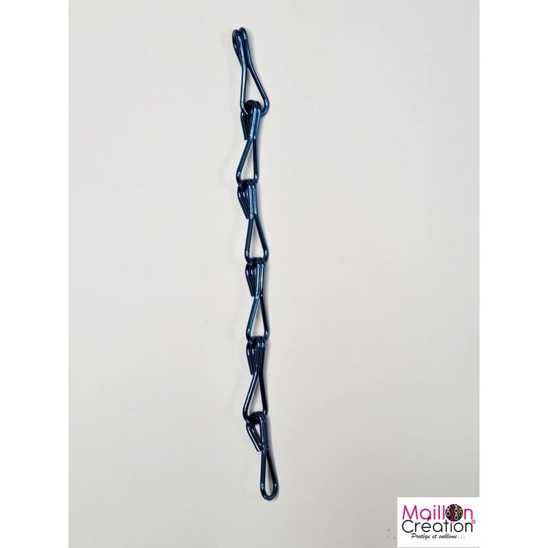 chaîne bleu avec grands maillons pour rideau chainette