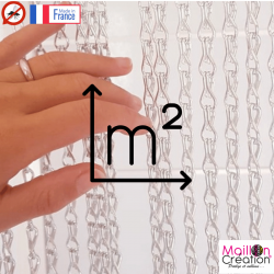 rideau chainette aluminium de porte sur mesure