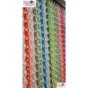 Portière anti mouche en chaîne aluminium multicolore sur mesure