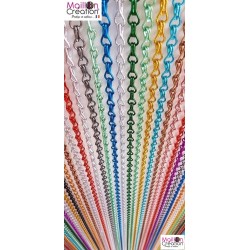 Rideaux de porte en chaîne alu multicolore
