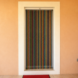 rideau anti-insecte en chainette multicolore