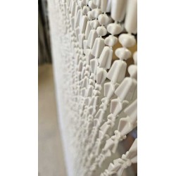Rideau de porte perles blanches 79x210 | Pièce unique