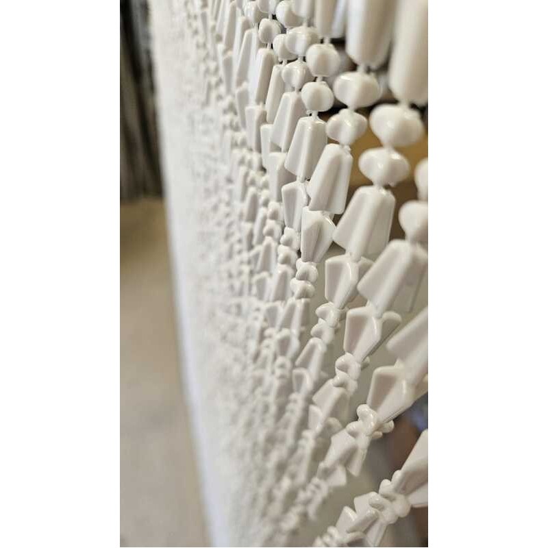 Rideau de porte perles blanches 79x210 | Pièce unique