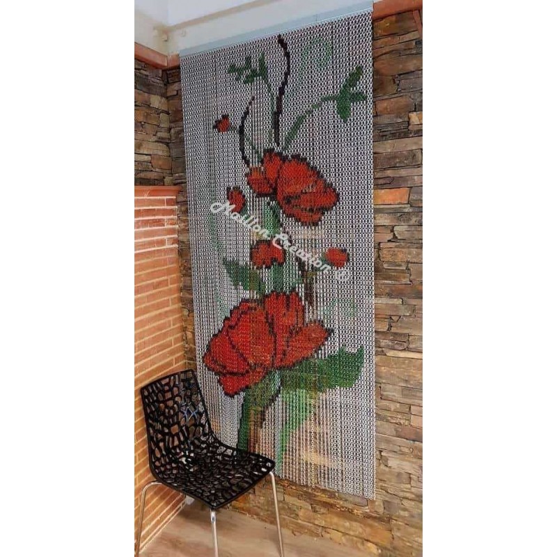 Door curtain "Pavot Picasso" Door curtain "Pavot Picasso"