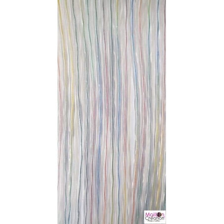 Rideau de porte extérieur en plastique multicolore