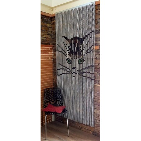 rideau chaînette aluminium modèle petit chat