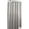 rideau en aluminium pour porte argent et gris