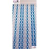 Rideaux de porte en chaînette aluminium modèle MC bleu et argent