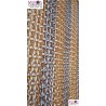 Rideau de porte modèle mc en chainette aluminium