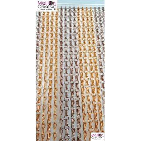 Rideau de porte en chainette d'aluminium