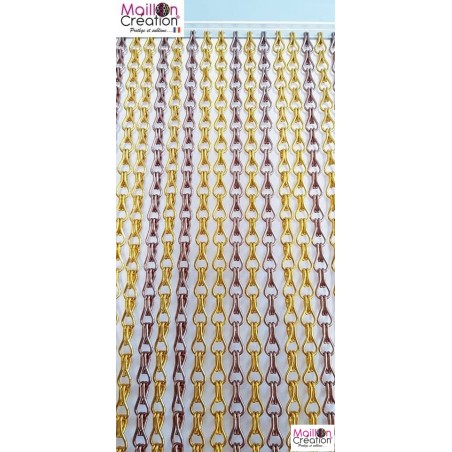 rideaux moustiquaire en chaine aluminium modèle sable