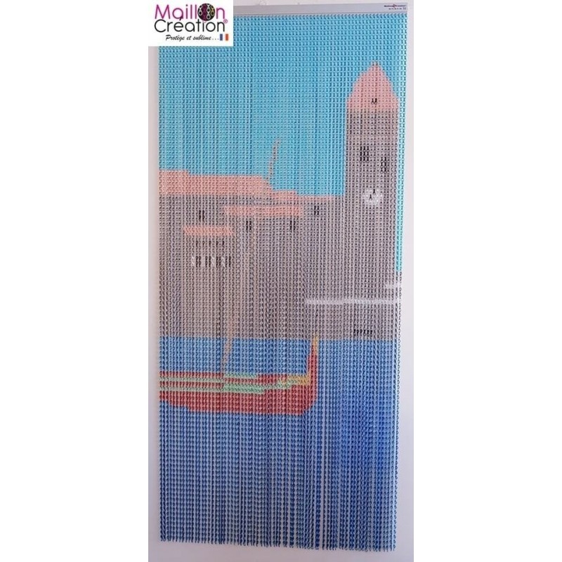 Rideau de porte extérieur en chaine alu Rideau de porte extérieur en chaine alu