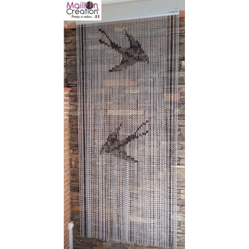 Rideau Sur Mesure Pour Armoire - Imitation Lin, Anti-poussière - Rail Inclus - Dimensions Personnalisables (ex: 80x60 Cm)