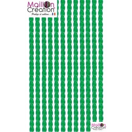 rideaux plastique transparent vert