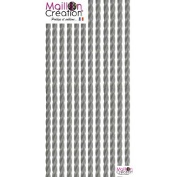 rideau de porte plastique gris