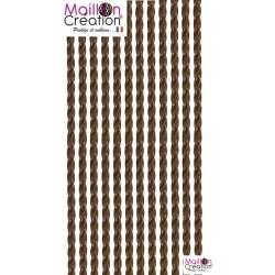 rideau de porte plastique marron