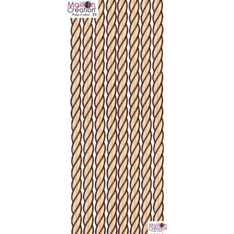 Rideau de porte plastique torsadé