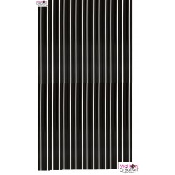 rideau lanière plastique noir