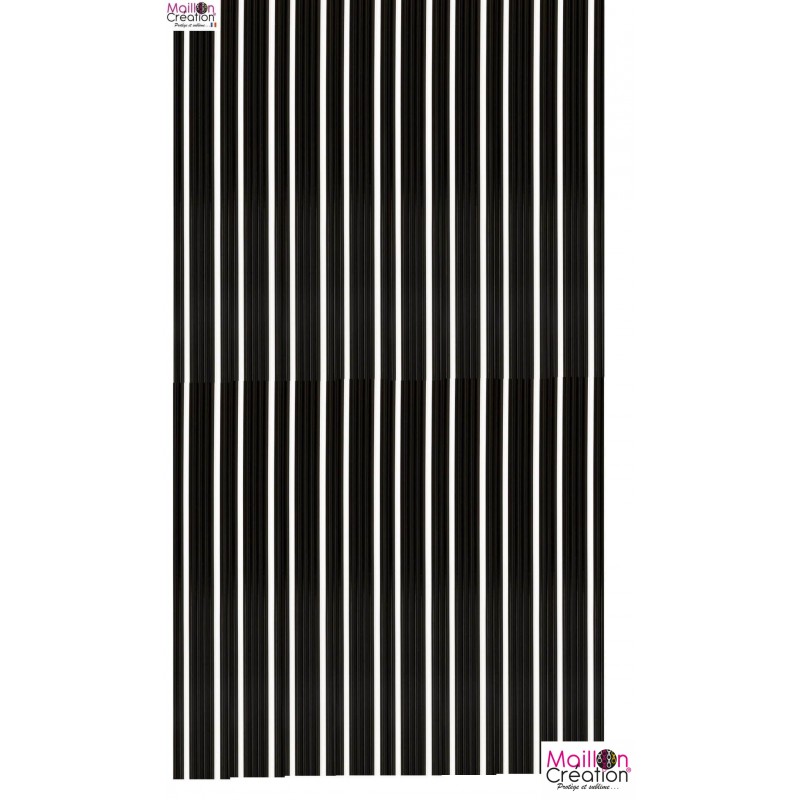 rideau lanière plastique noir