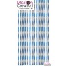 Rideau de porte plastique transparent bleu