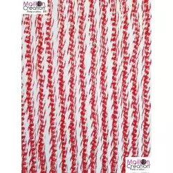 rideaux de porte plastique rouge