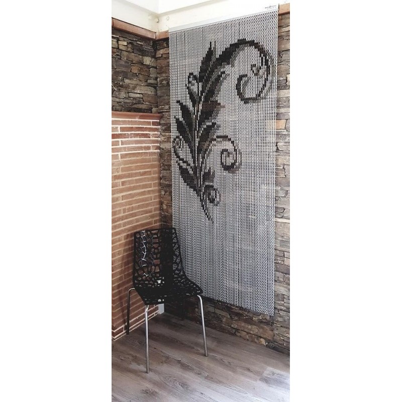 rideau chainette modèle baroque