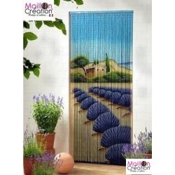 bamboo door curtain lavender drawing