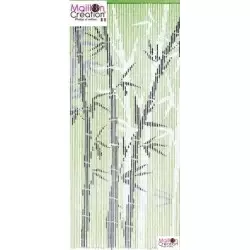 rideau en bambou avec dessin