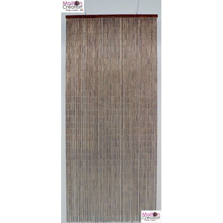 rideau bambou acajou