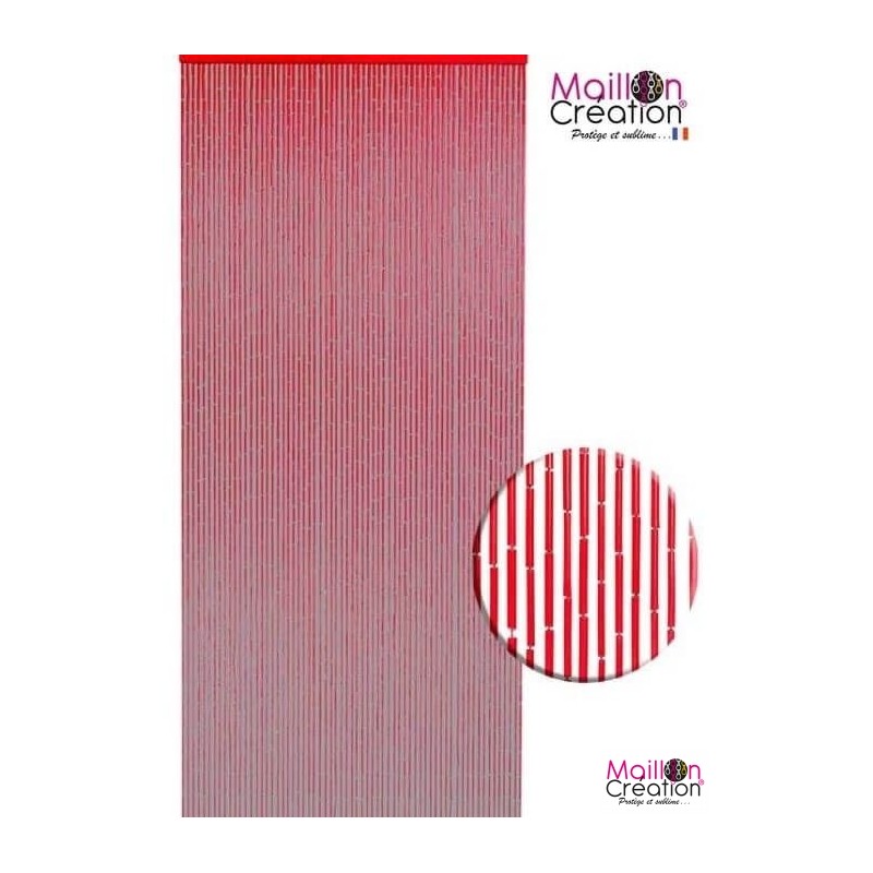 Red BAMBOO curtain Morel - 1