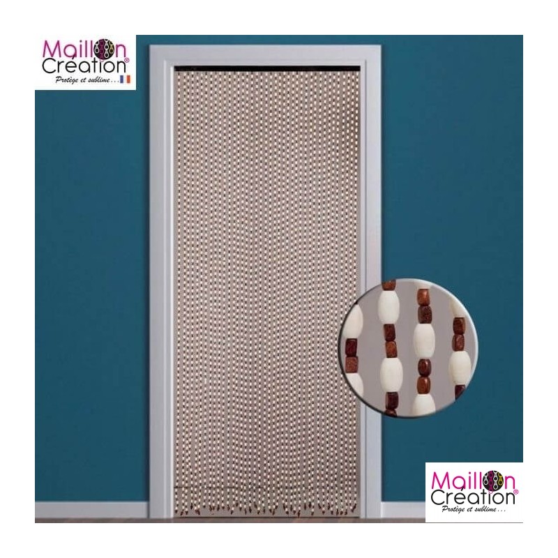 Rideau en perle bois