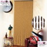 Rideau de porte en perles de bois