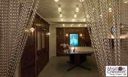 Rideau déco en chaîne aluminium Rideau déco en chaîne aluminium