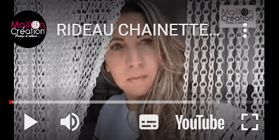 rideau en chaine aluminium
